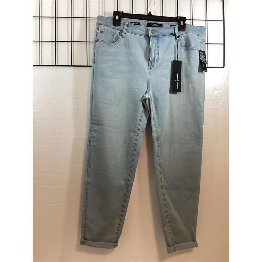 Liverpool Jeans Womens Size 16/33 Light Blue Stretch Blend Denim SKU# 59975‎ - Picture 9 of 9